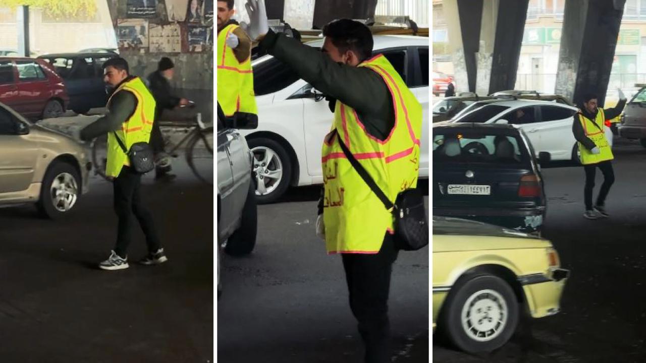 Suriye'de Gönüllüler Trafik Sorununu Elinde Tutuyor