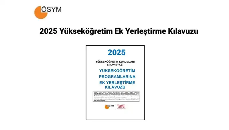 2025 Yükseköğretim Ek Yerleştirme Kılavuzu Yayınlandı: İşte Tüm Detaylar
