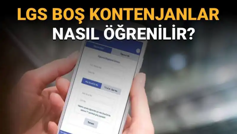 LGS'de Boş Kontenjan ve Taban Puanları: Nereden Öğrenilir?