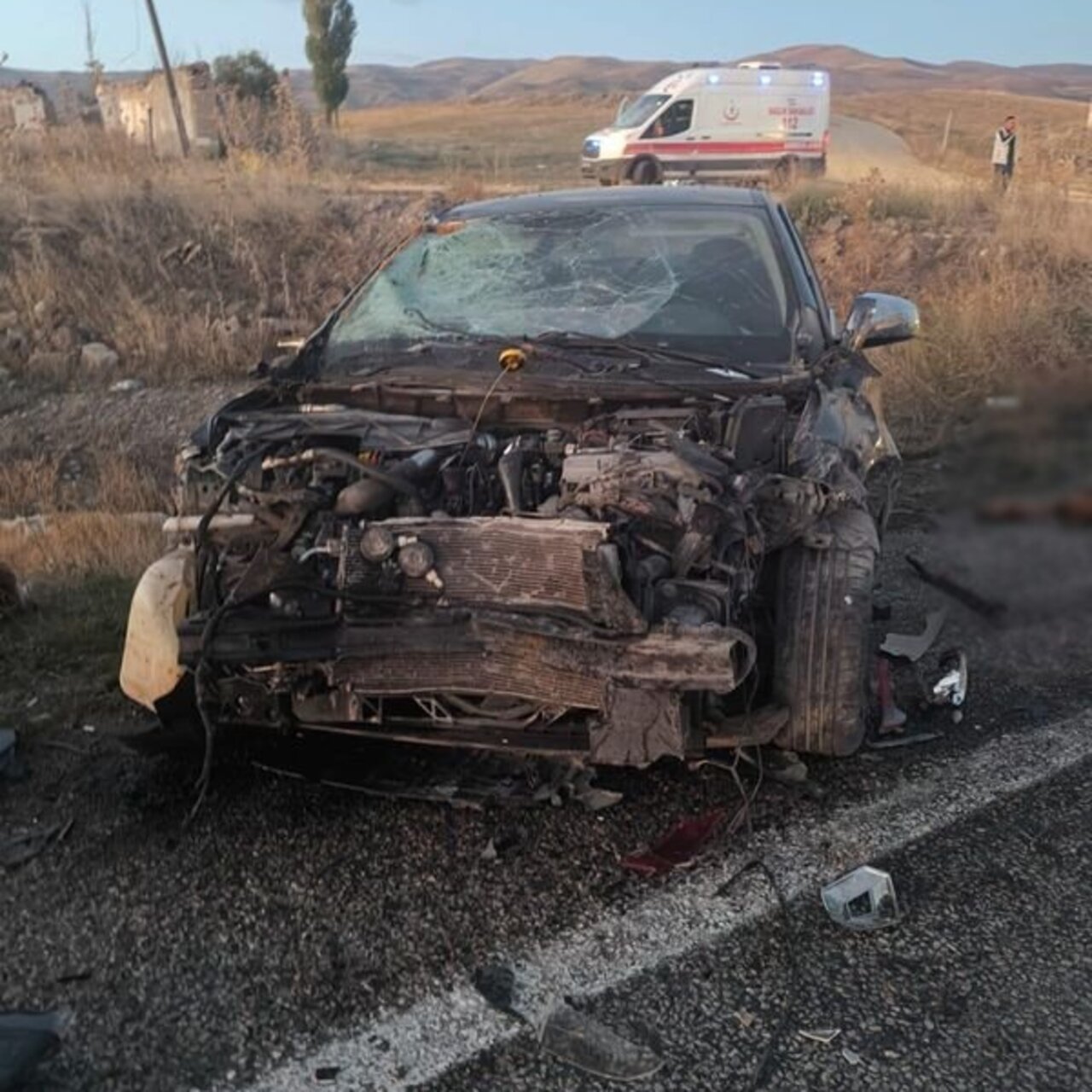 "Ağrı’da Trafik Kazasında 4 Büyükbaş Hayvan Telef Oldu, 3 Kişi Yaralandı"  Spot: