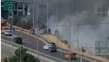 Anadolu Otoyolu'nda Sigara İzmariti Nedeniyle Yangın Korkusu Yaşandı